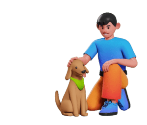 Man with dog